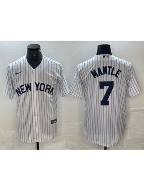 Mickey Mantle Stitched Jersey White
